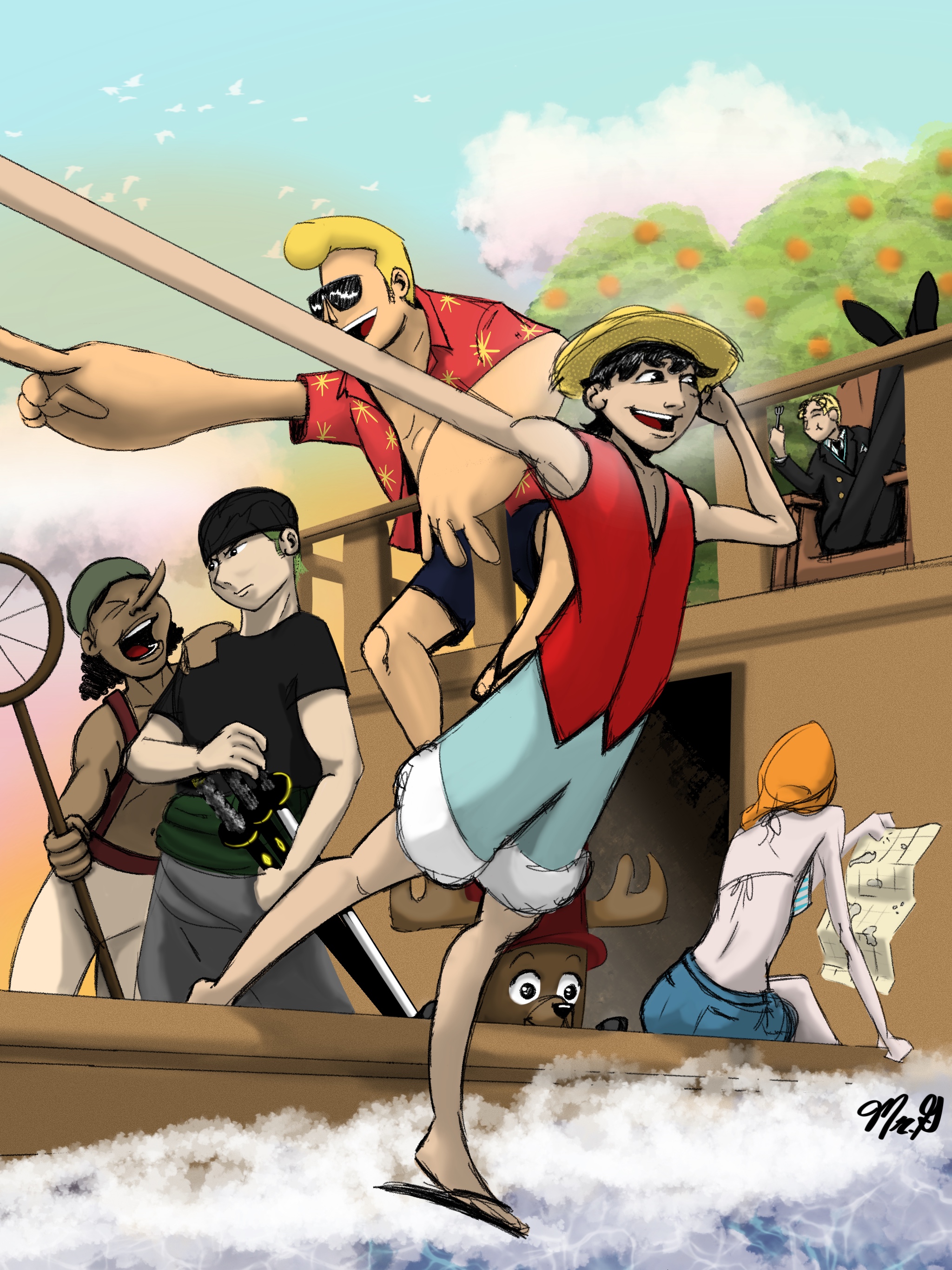 One Piece Straw Hat Crew