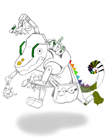 Niang the Robot Chameleon