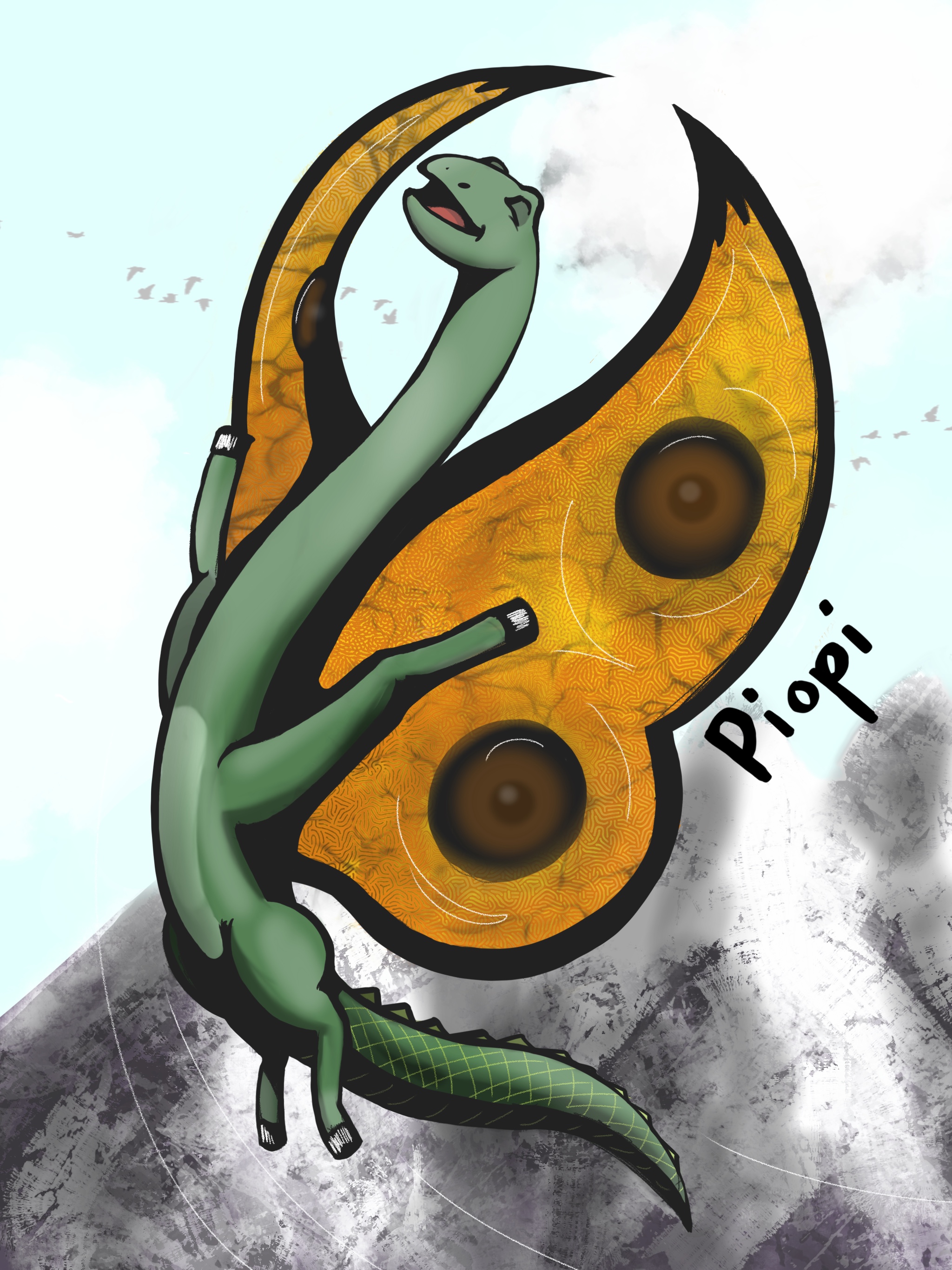 Brontosaurus Butterfly Alligator