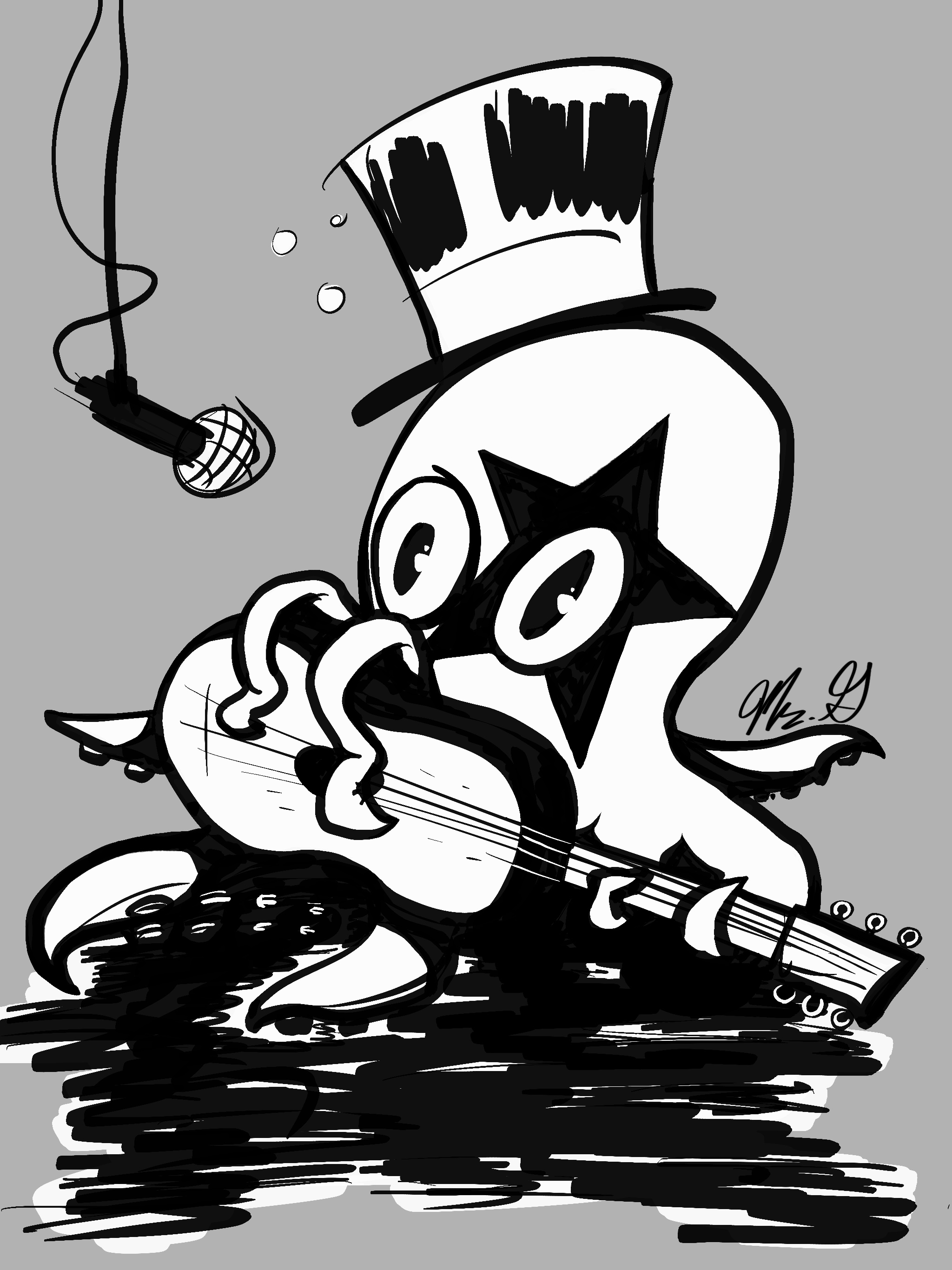 Octopus Guitar Player