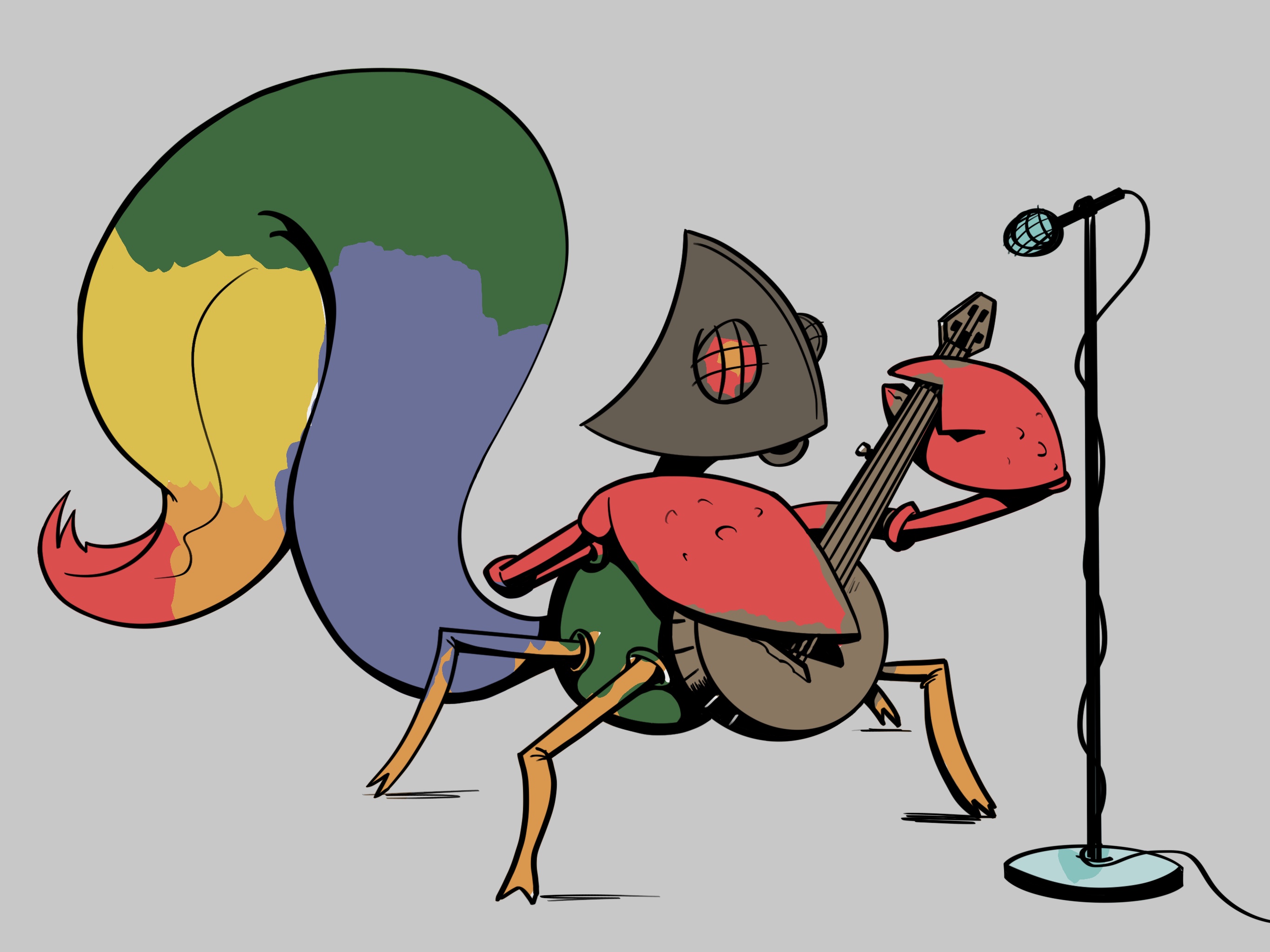 Banjo-Playing Shark Crab Squirrel