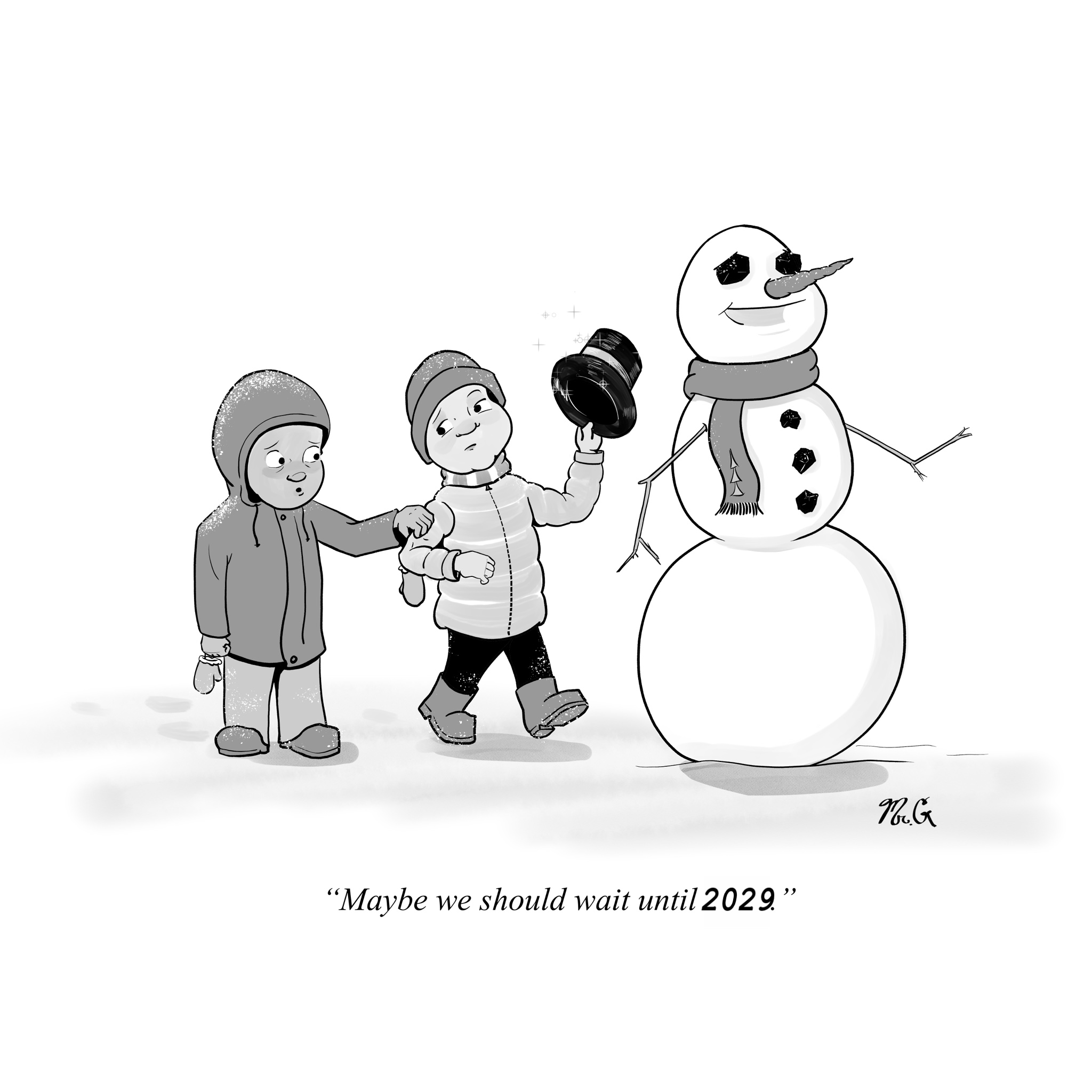 Frost the Delayed Snowman